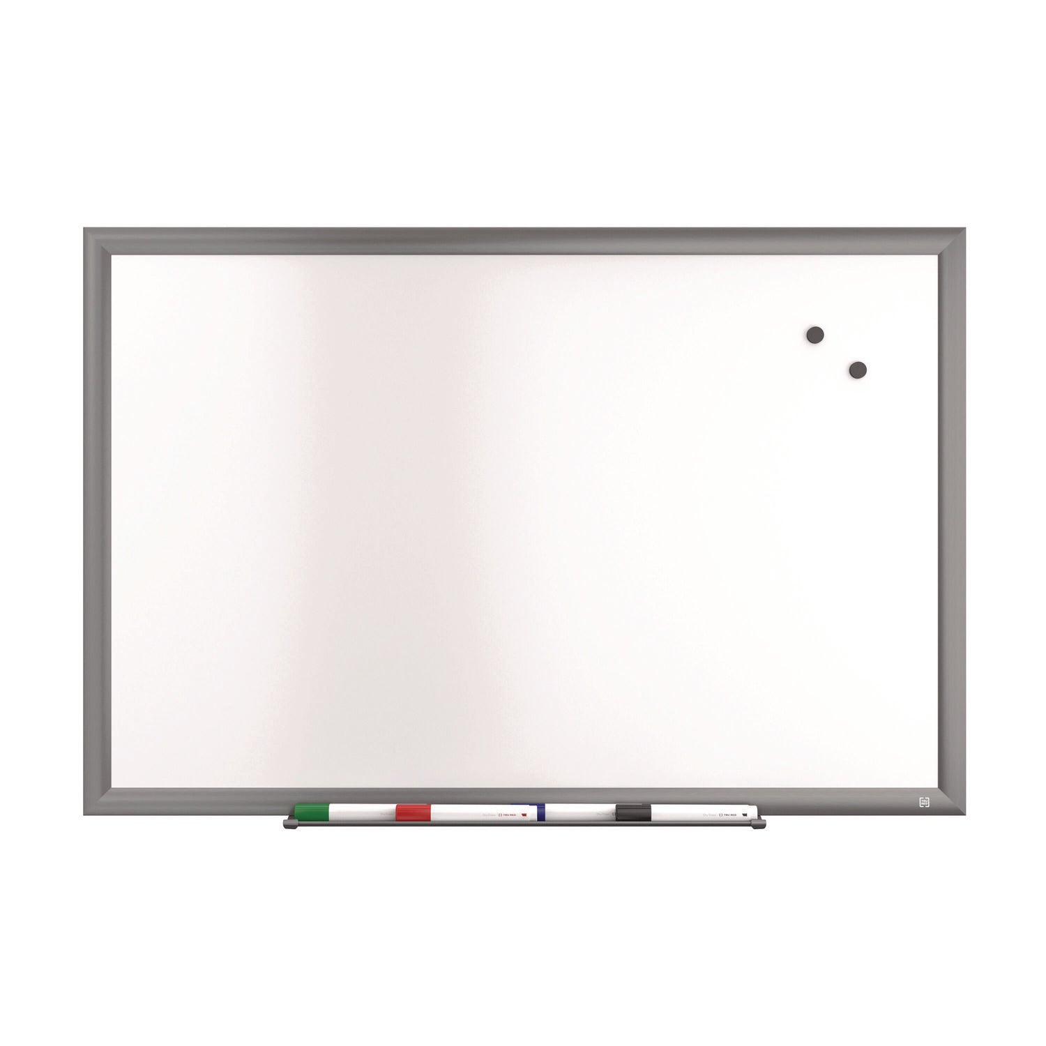 tru-red-magnetic-porcelain-dry-erase-board-36-x-24-white-surface-gray-natural-aluminum-frame-tudtr61184_1